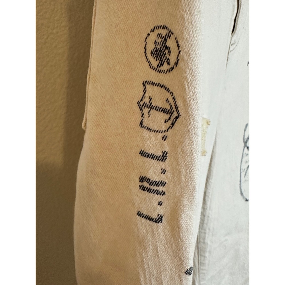 Lauren Ralph Lauren Jeans Co Nautical Print Straight Leg Jeans Size 10 Ivory - Picture 8 of 11